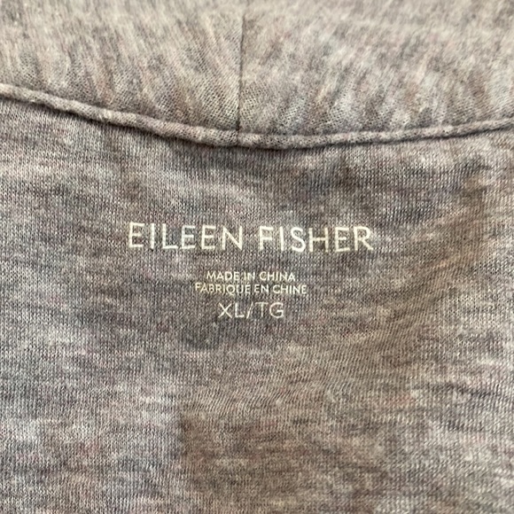 Eileen Fisher Women's Organic Cotton Size XL Grey Cardigan - Picture 8 of 11